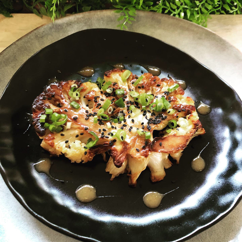 Miso and Ginger Cauliflower Steak – Basketcase Gourmet