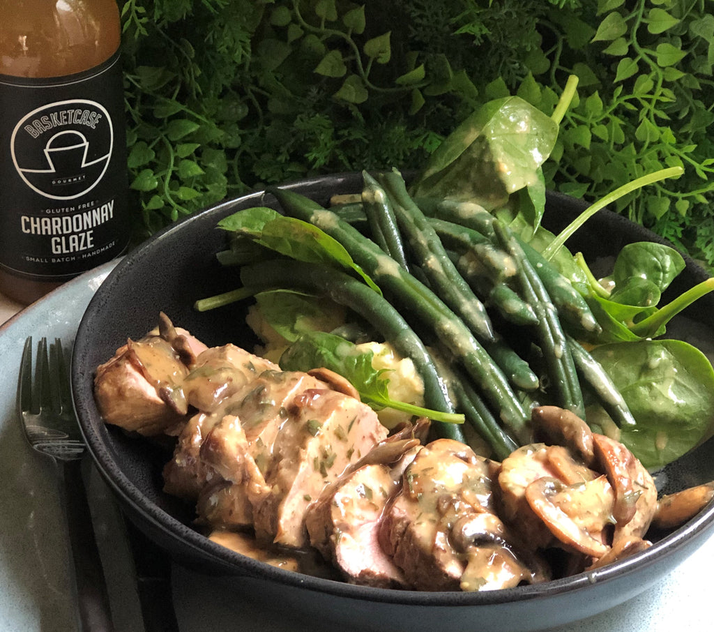 Pork Tenderloin with Chardonnay and Mushroom – Basketcase Gourmet