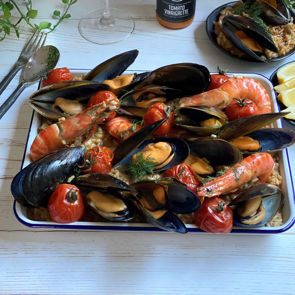 Baked Mussel Risotto – Basketcase Gourmet