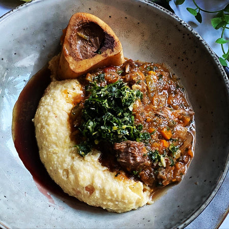 Osso Bucco with Gremolata and Soft Polenta