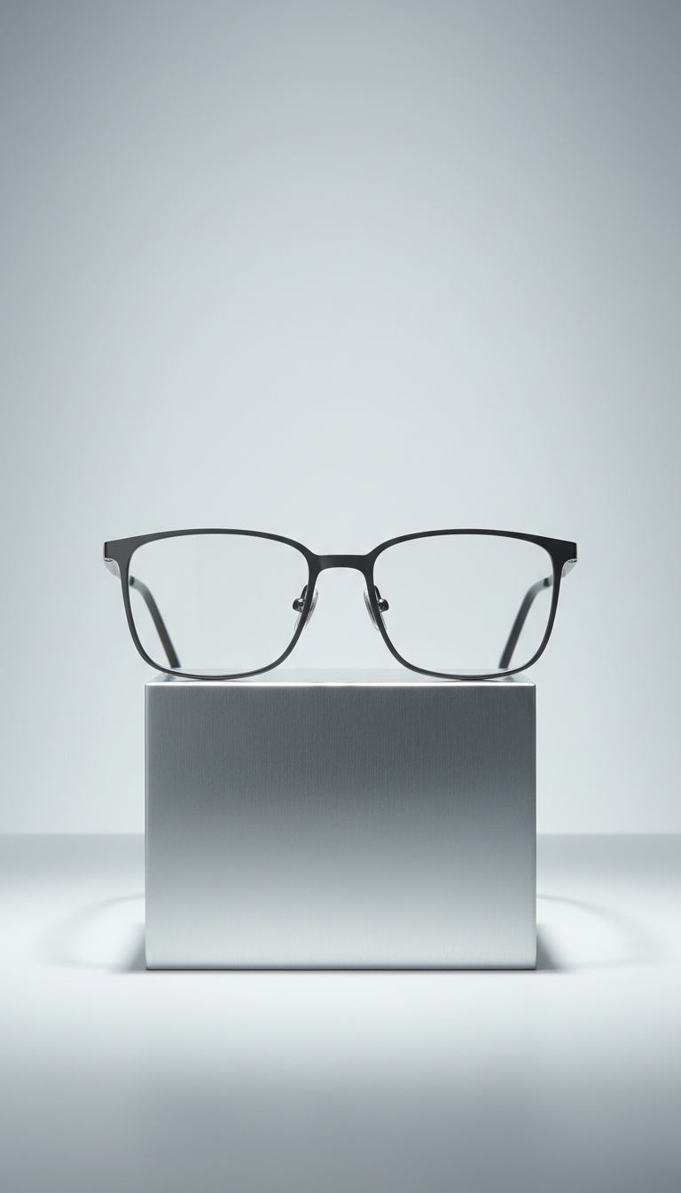 Titanium Rectangle Optical Frame