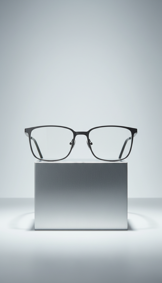 Titanium Rectangle Optical Frame