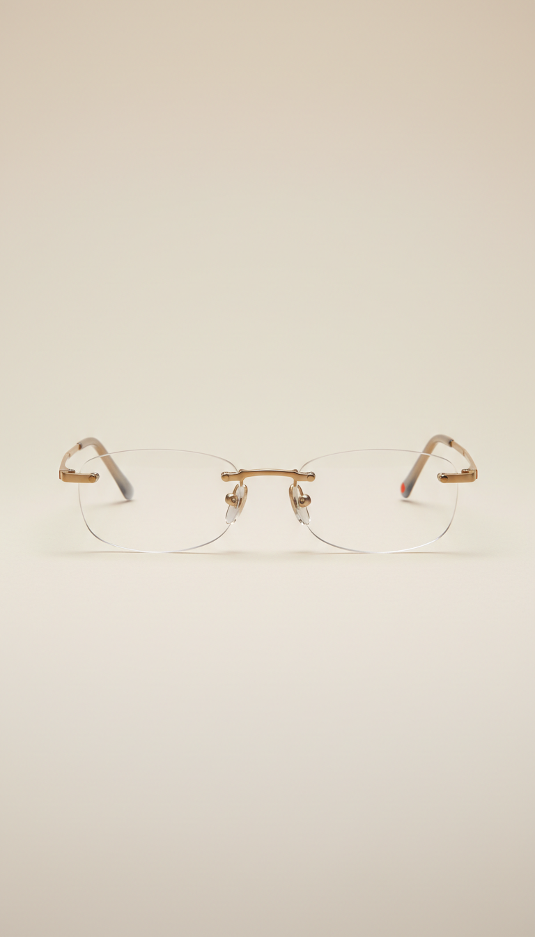 Mira Titanium Rimless Glasses