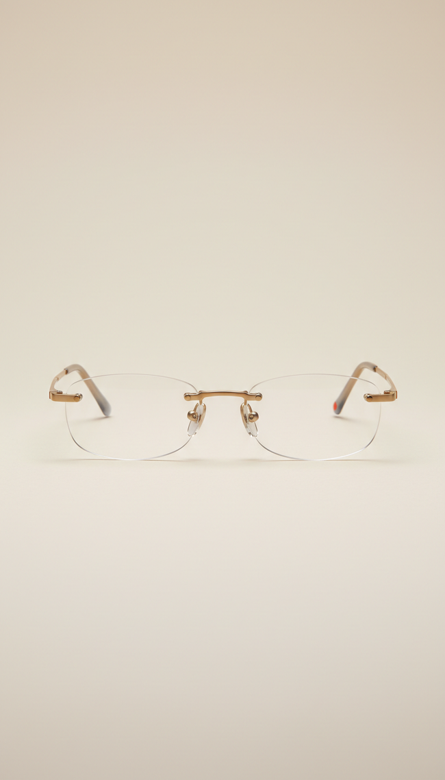 Mira Titanium Rimless Glasses